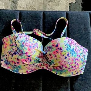 Victoria Secret White with colourful print Bikini 36DD